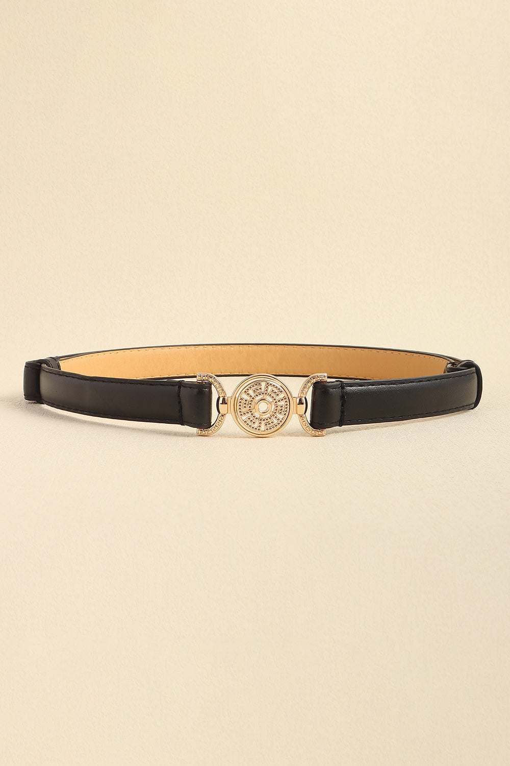 Rhinestone Decor PU Leather Belt - Jeans Junction Online