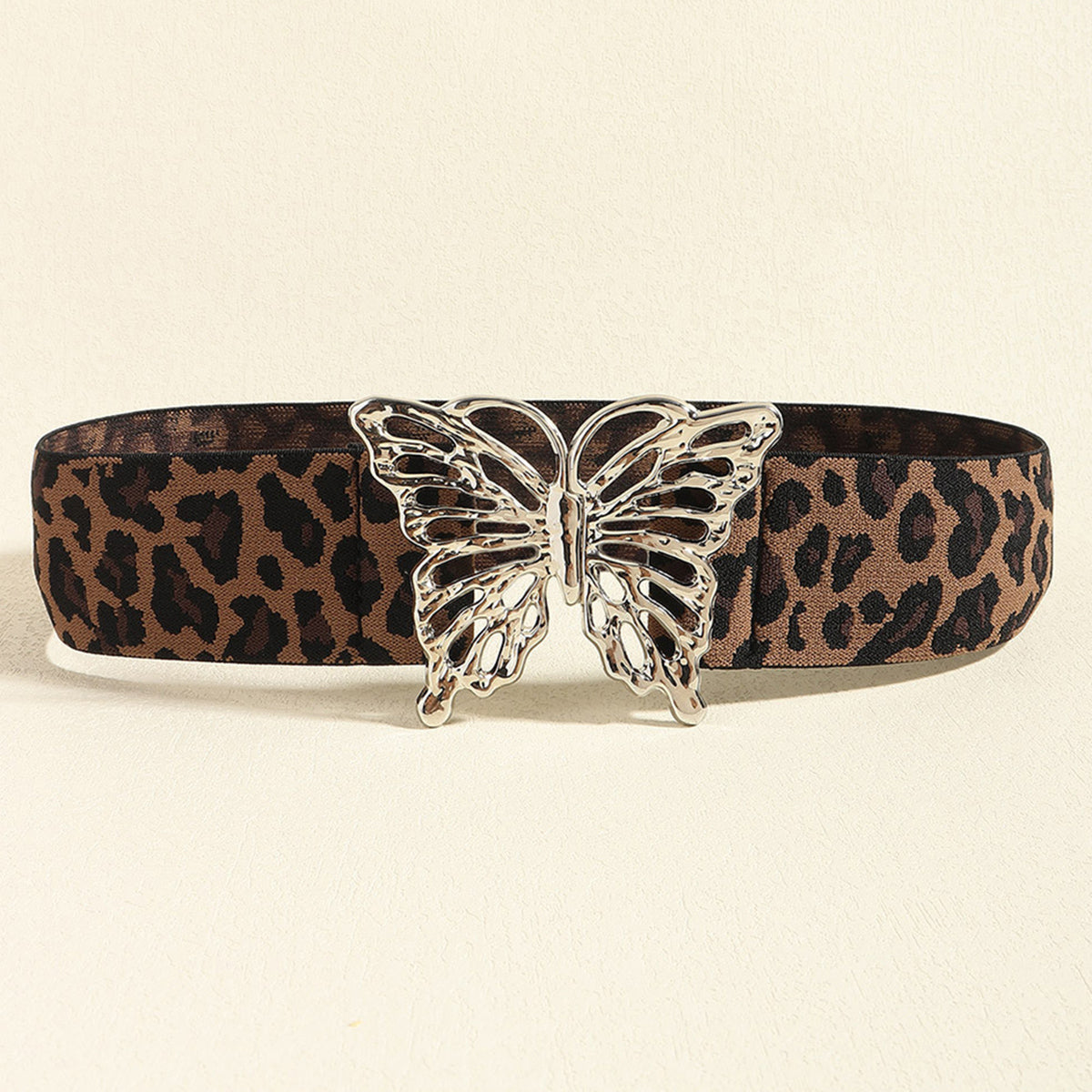 Butterfly Alloy Buckle Elastic Belt - Jeans Junction Online