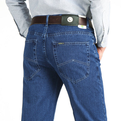 Men's Mid-rise Casual Slim Straight-leg Jeans - Jeans Junction Online