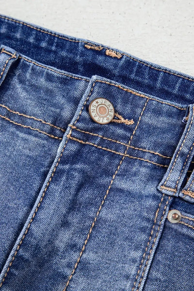 High-Waisted Wide-Leg Vintage Wash Jeans - Jeans Junction Online