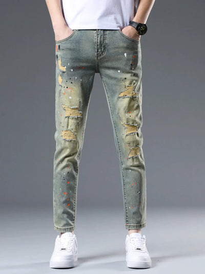Men's Distressed Slim Fit Jeans - Jeans Junction Online
