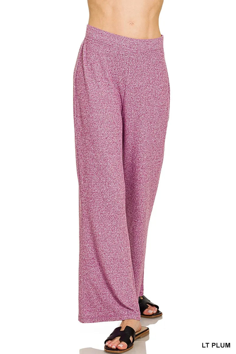 Zenana Soft Elastic Waisted Flare Pants - Jeans Junction Online