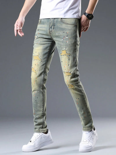 Men's Distressed Slim Fit Jeans - Jeans Junction Online