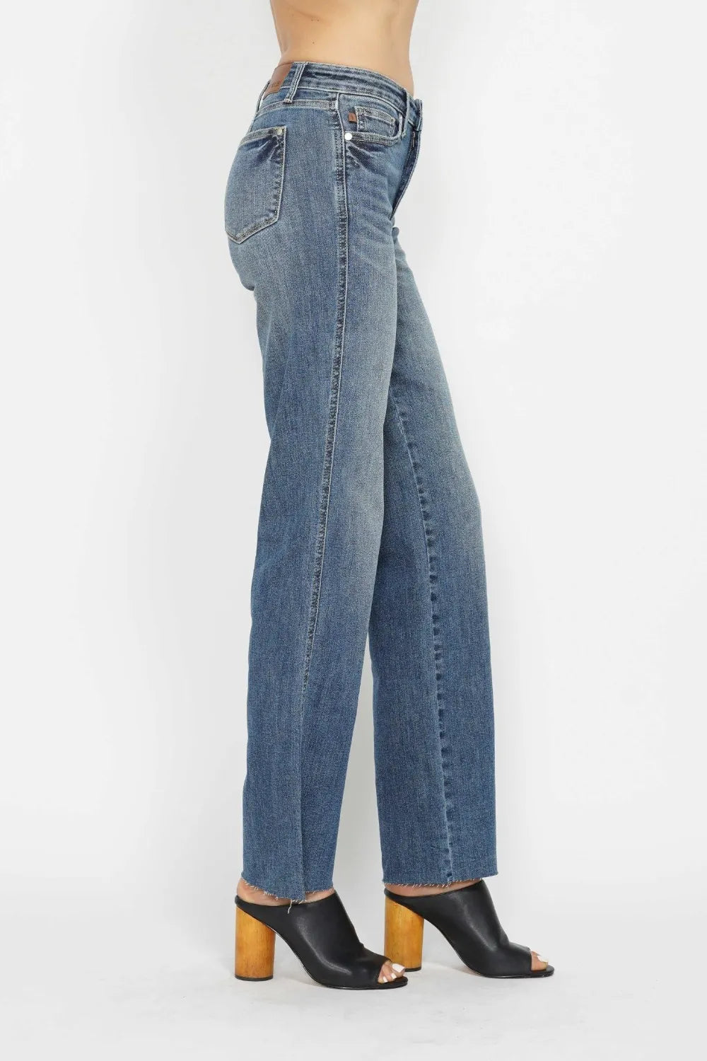 Judy Blue Full Size Tummy Control Straight Jeans - Jeans Junction Online
