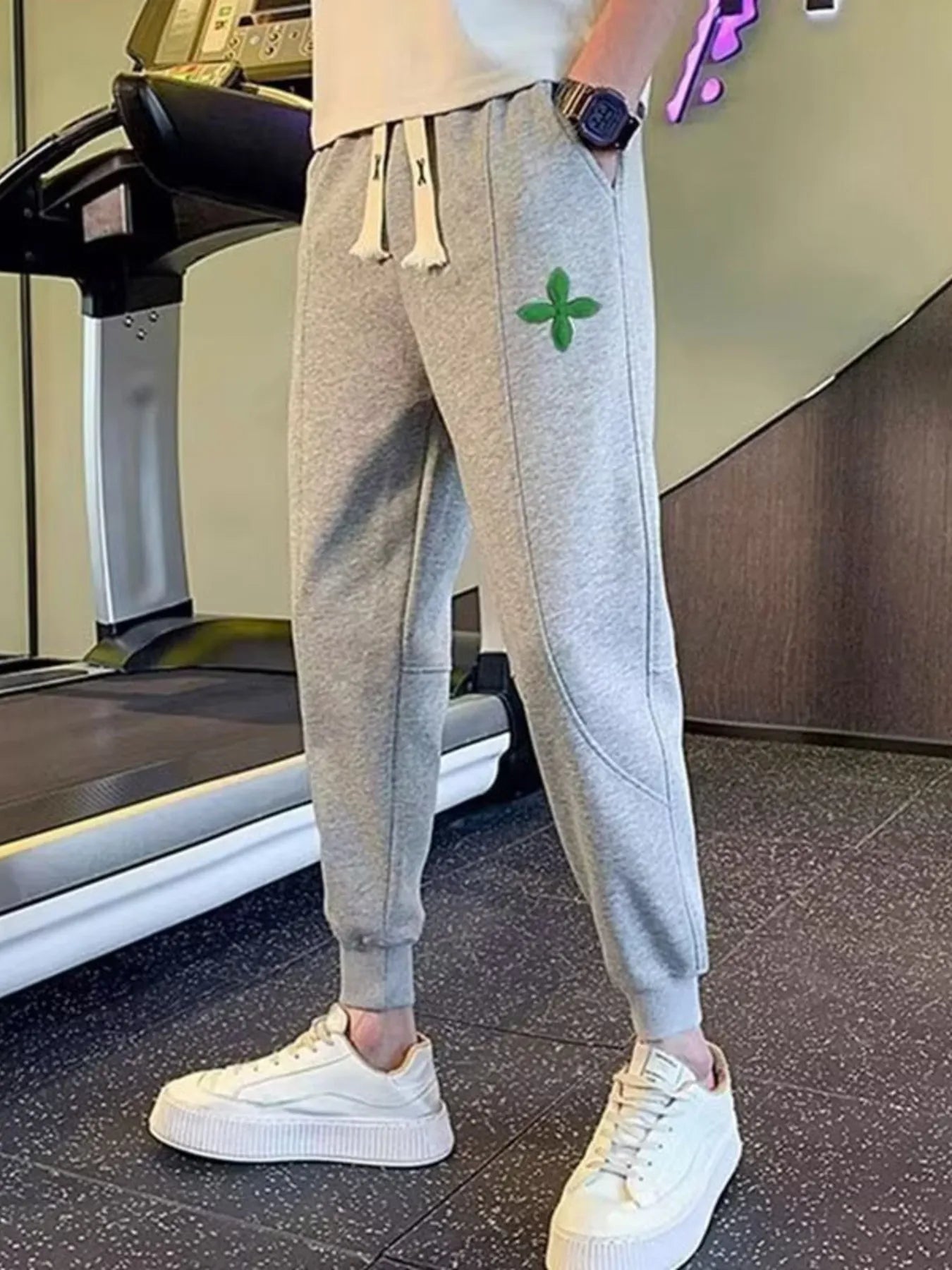 Men's Plus Size Drawstring Pocketed Joggers - Jeans Junction Online