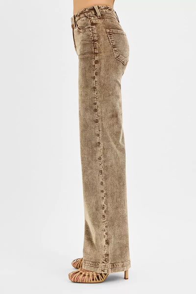 RISEN High Rise Wide Leg Corduroy Jeans - Jeans Junction Online