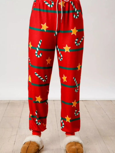 Christmas Long Sleeve Top and Pants Lounge Set - Jeans Junction Online