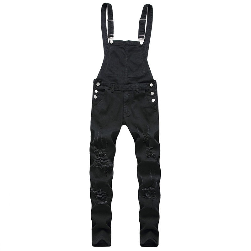 Fashionable Men's Suspender Denim Rompers - Jeans Junction Online