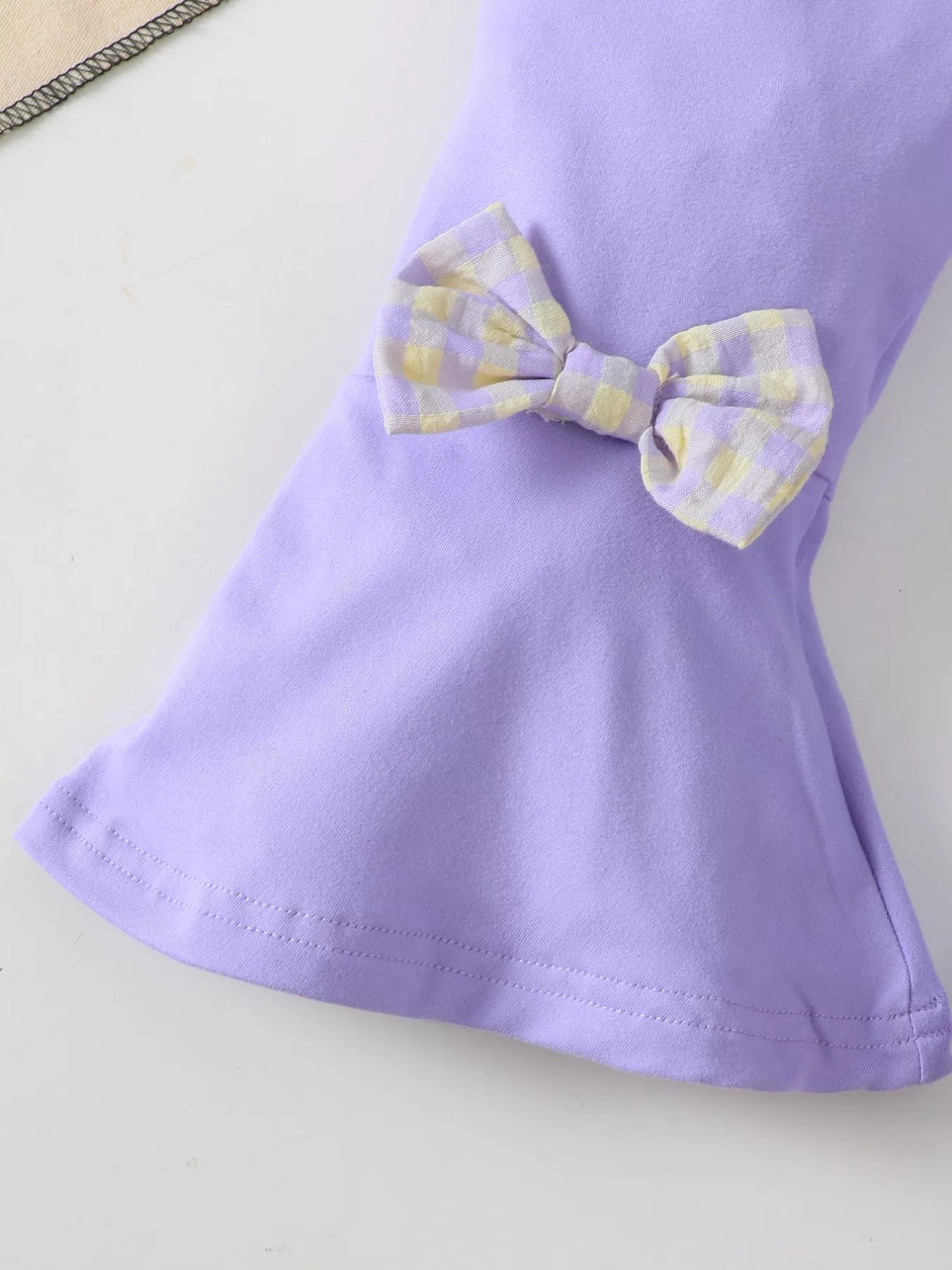 Children's Gingham Smocked Top and Bow Pants Set - Jeans Junction Online