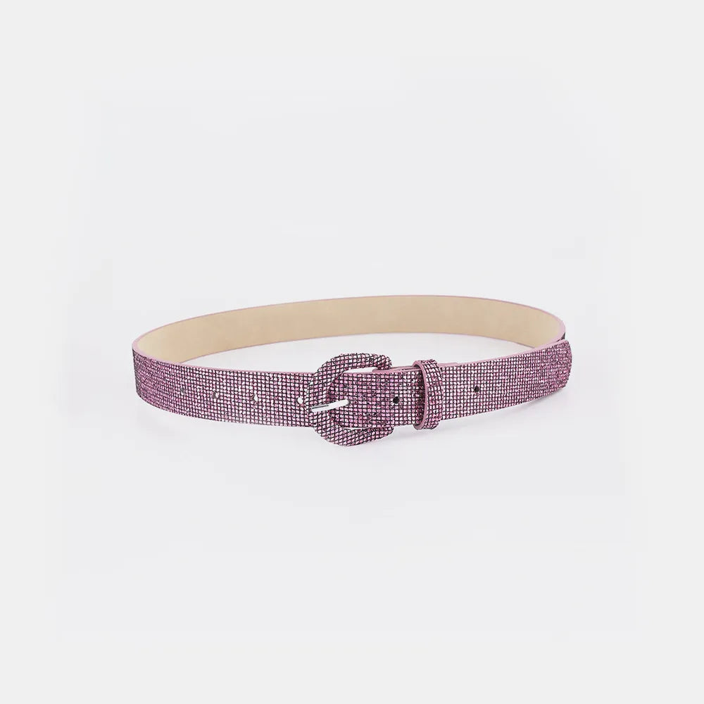 Sequin PU Leather Belt - Jeans Junction Online