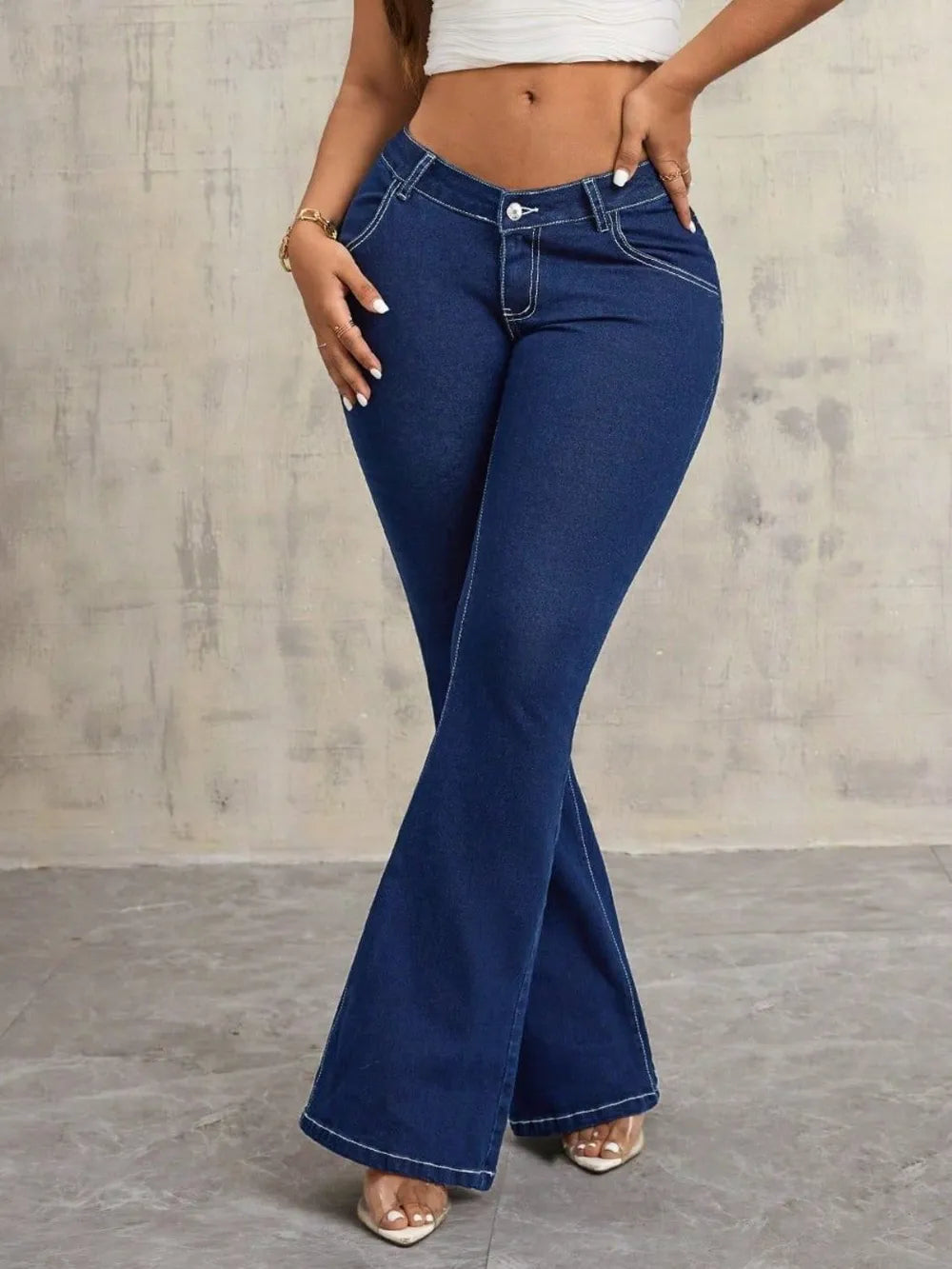 Flare Jeans with Pockets - Jeans Junction Online