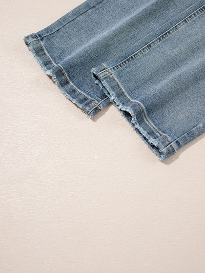 Distressed Ankle-length Straight Jeans - Jeans Junction Online