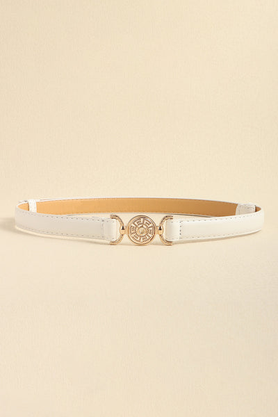 Rhinestone Decor PU Leather Belt - Jeans Junction Online