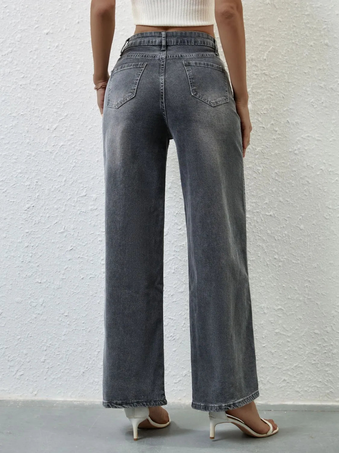 High Rise Wide Leg Jeans - Jeans Junction Online