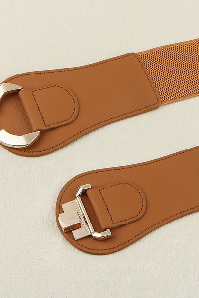 Alloy Buckle Elastic Belt - Jeans Junction Online