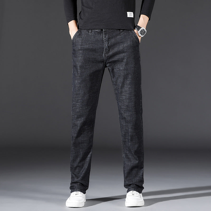 Men's Casual Straight Stretch Long Pants - Jeans Junction Online