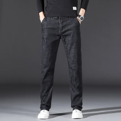 Men's Casual Straight Stretch Long Pants - Jeans Junction Online