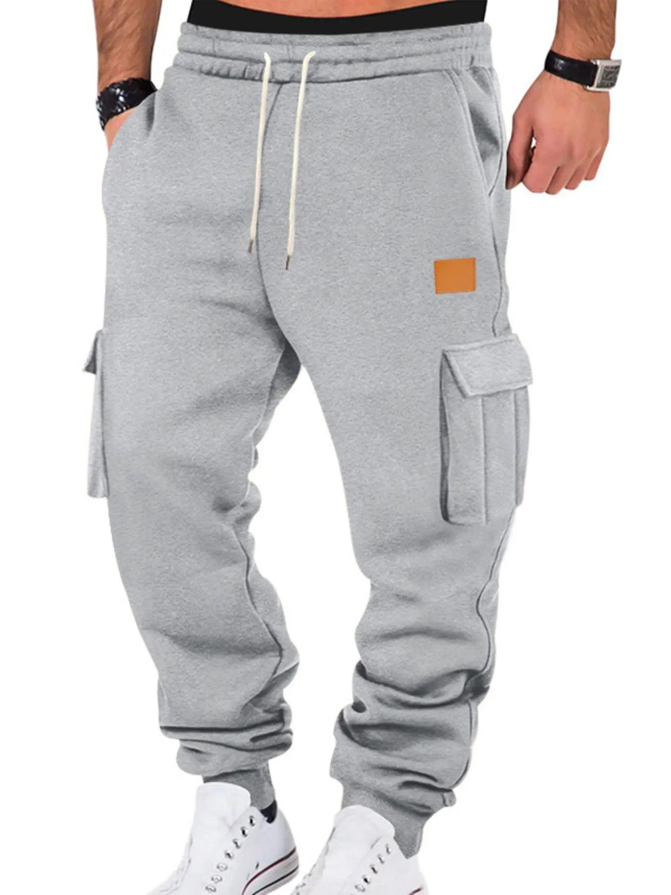 Men's Full Size Drawstring Cargo Jogger Pants Plus Size - Jeans Junction Online