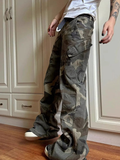 Men's Full Size Camouflage Cargo Jeans Plus Size - Jeans Junction Online