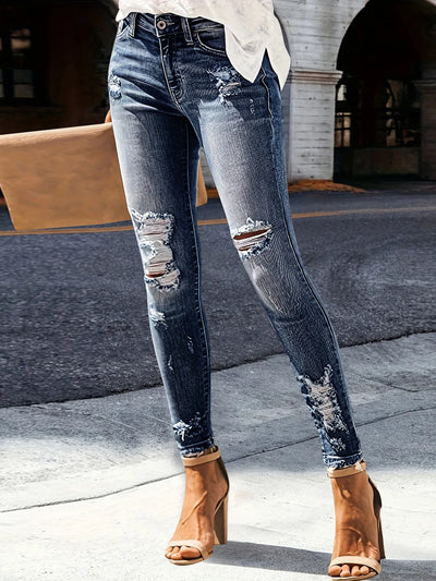 Distressed Skinny Jeans - Jeans Junction Online