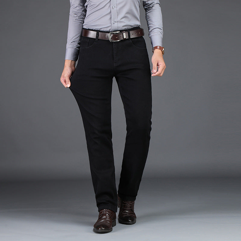 Men's Casual Straight Stretch Long Pants - Jeans Junction Online