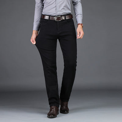 Men's Casual Straight Stretch Long Pants - Jeans Junction Online