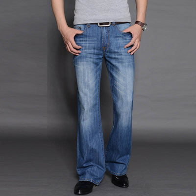 Men's Flared Long Loose Fit Jeans - Jeans Junction Online