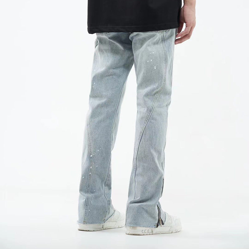 Men's Simple And Slightly Elastic Flare Jeans - Jeans Junction Online
