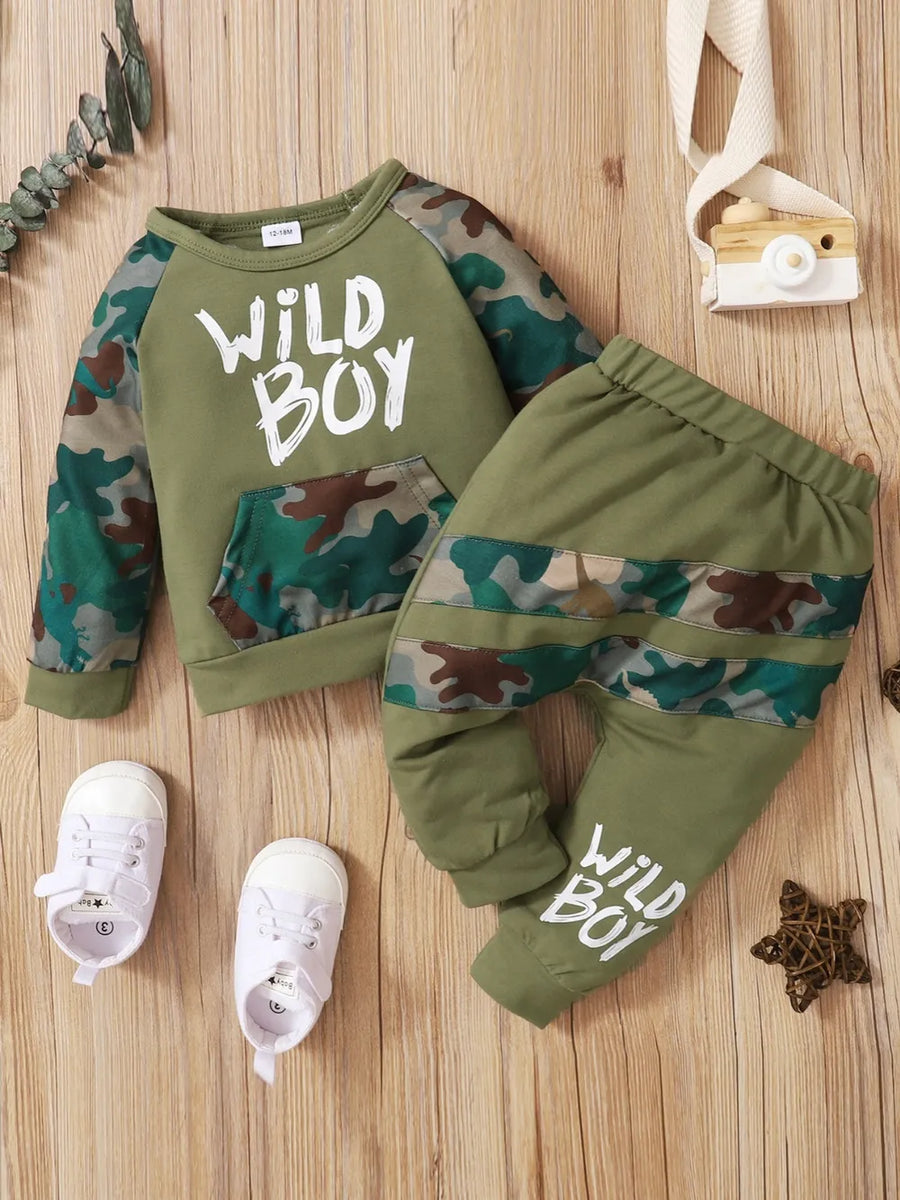 Children's Camouflage Top and Pants Set - Jeans Junction Online 