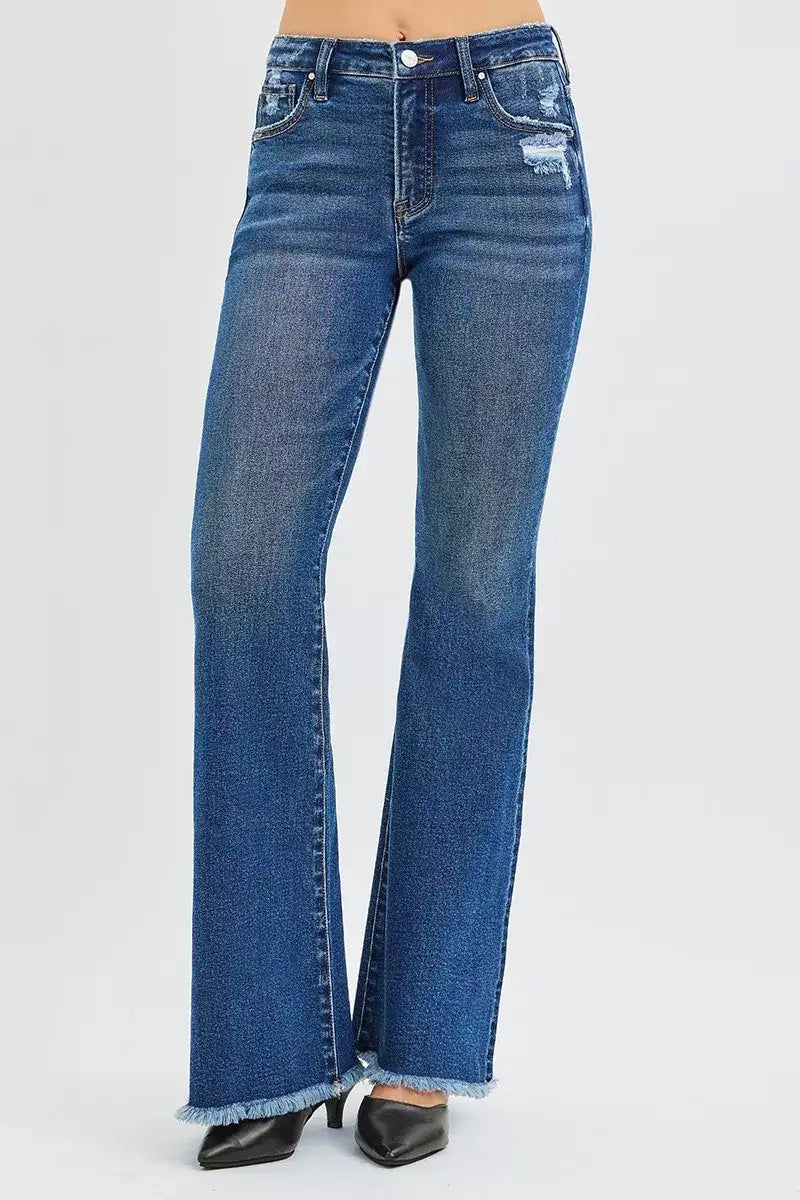 RISEN High Rise Flare Jeans - Jeans Junction Online 