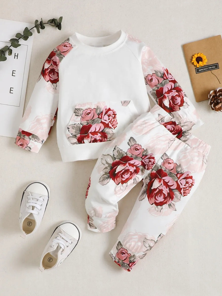 Children's Floral Top and Pants Set - Jeans Junction Online 