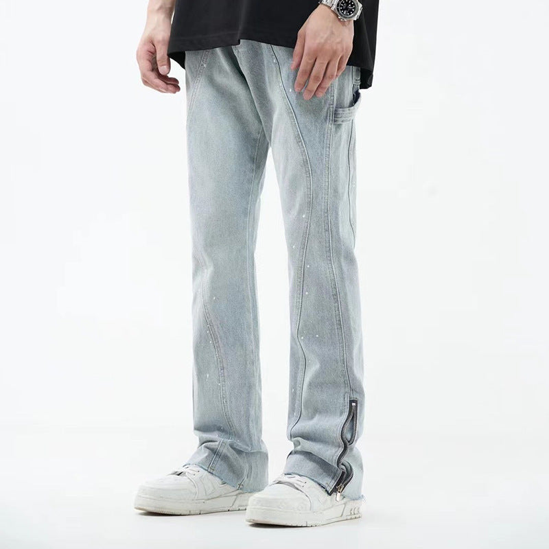 Men's Simple And Slightly Elastic Flare Jeans - Jeans Junction Online