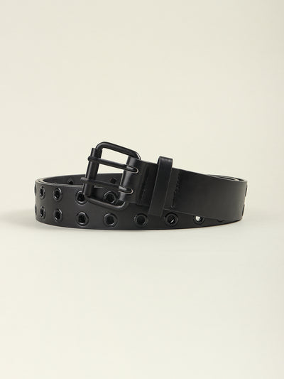 Grommet PU Leather Belt - Jeans Junction Online