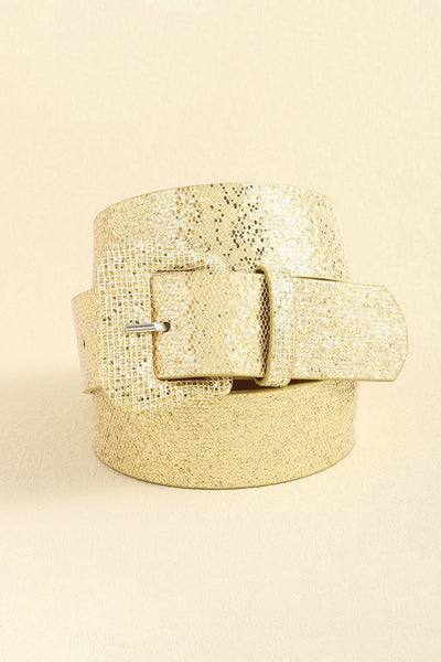 Glitter PU Leather Belt - Jeans Junction Online