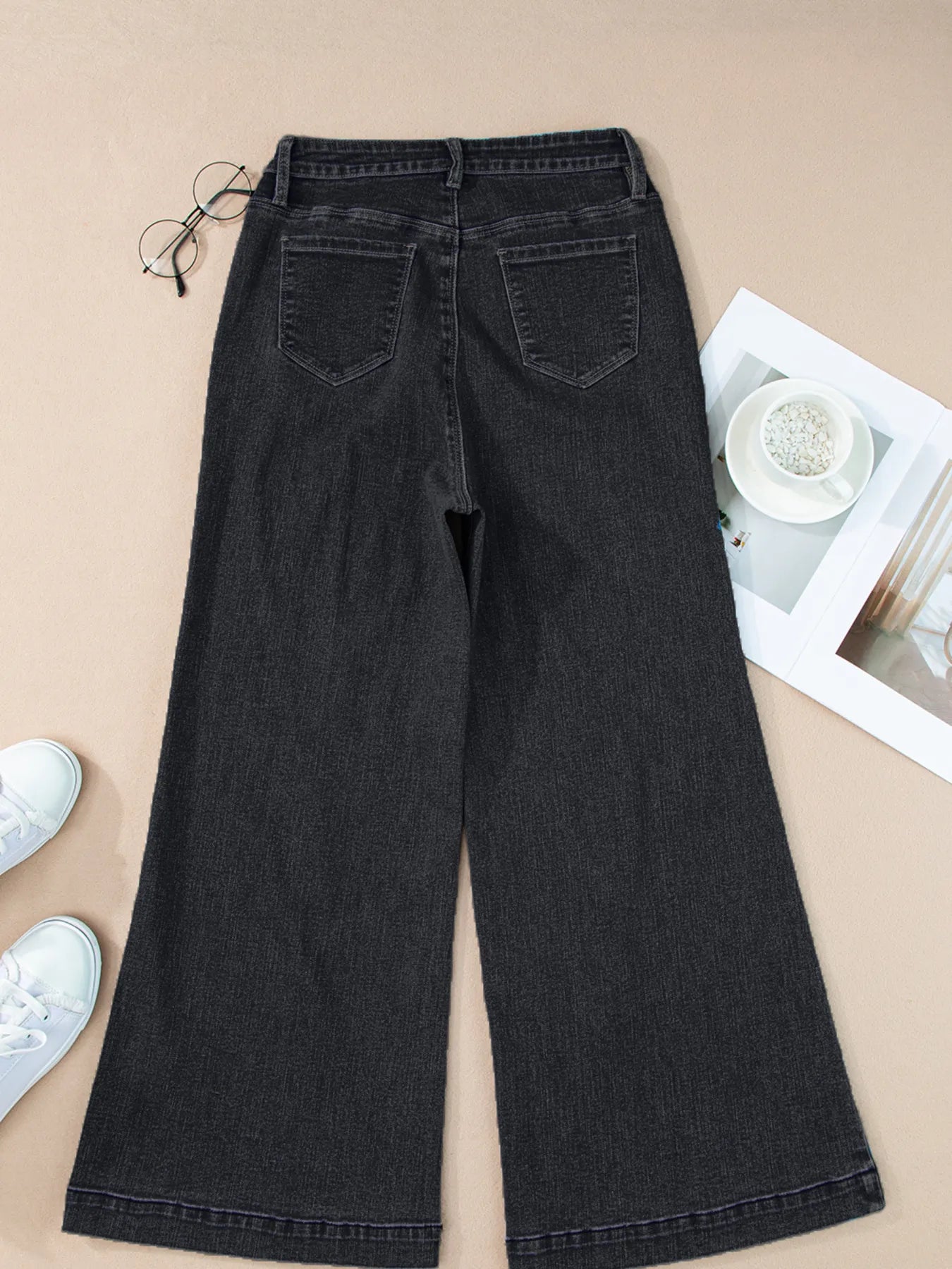 Seam Detail Flared Bottom Ankle Length Jeans - Jeans Junction Online