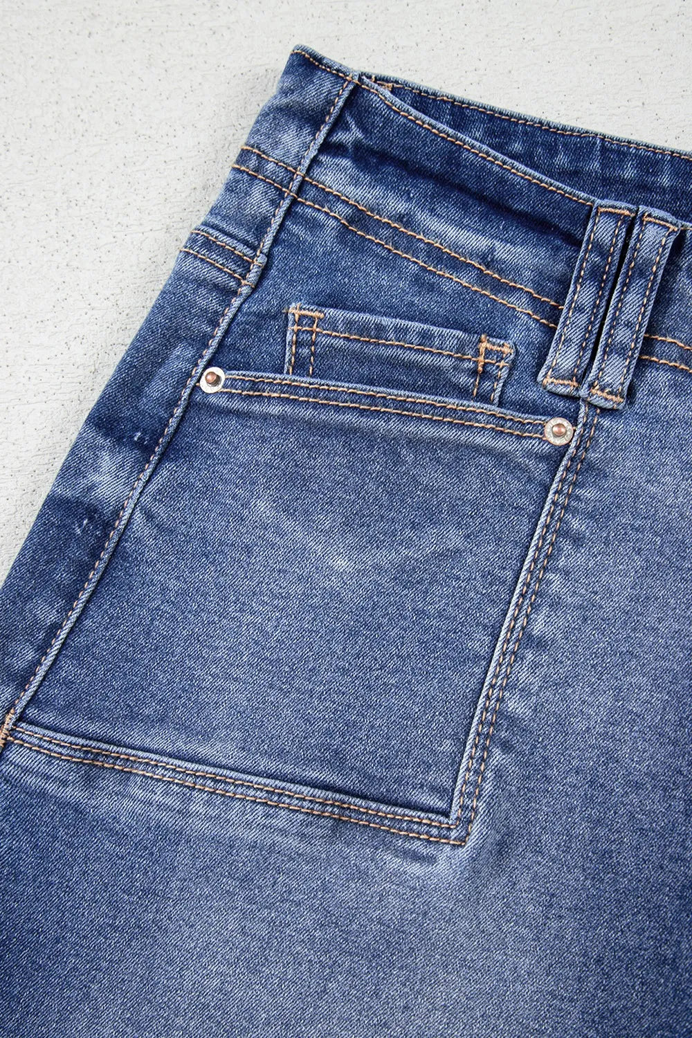 High-Waisted Wide-Leg Vintage Wash Jeans - Jeans Junction Online