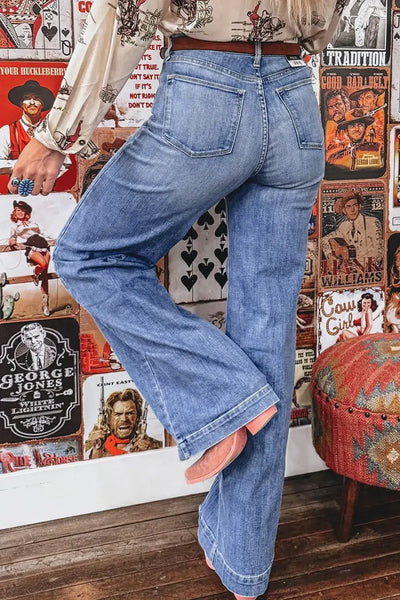 High-Waisted Wide Leg Jeans - Jeans Junction Online