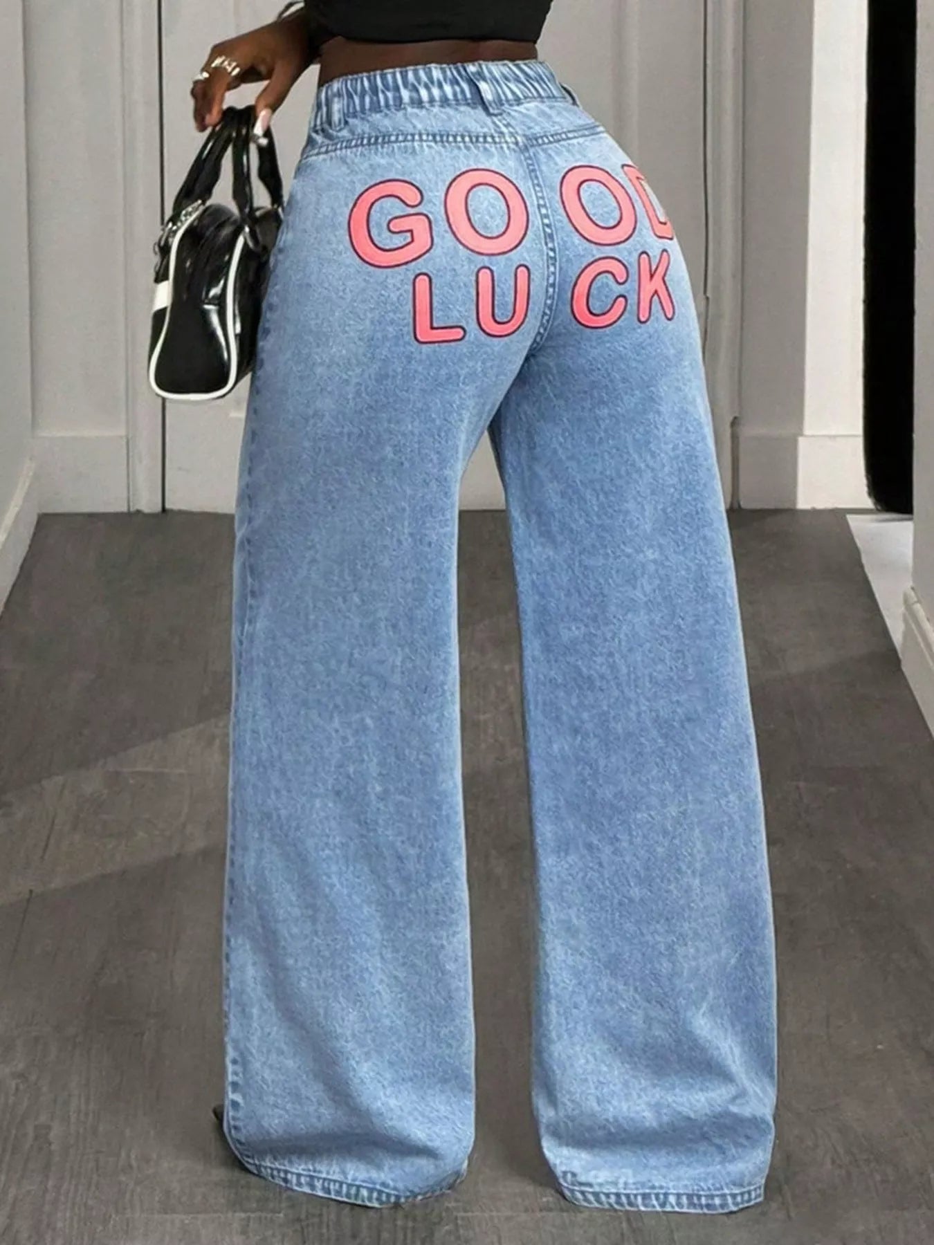 GOOD LUCK Wide Leg Jeans - Jeans Junction Online