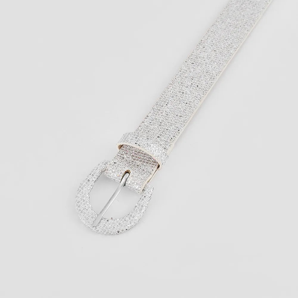 Sequin PU Leather Belt - Jeans Junction Online