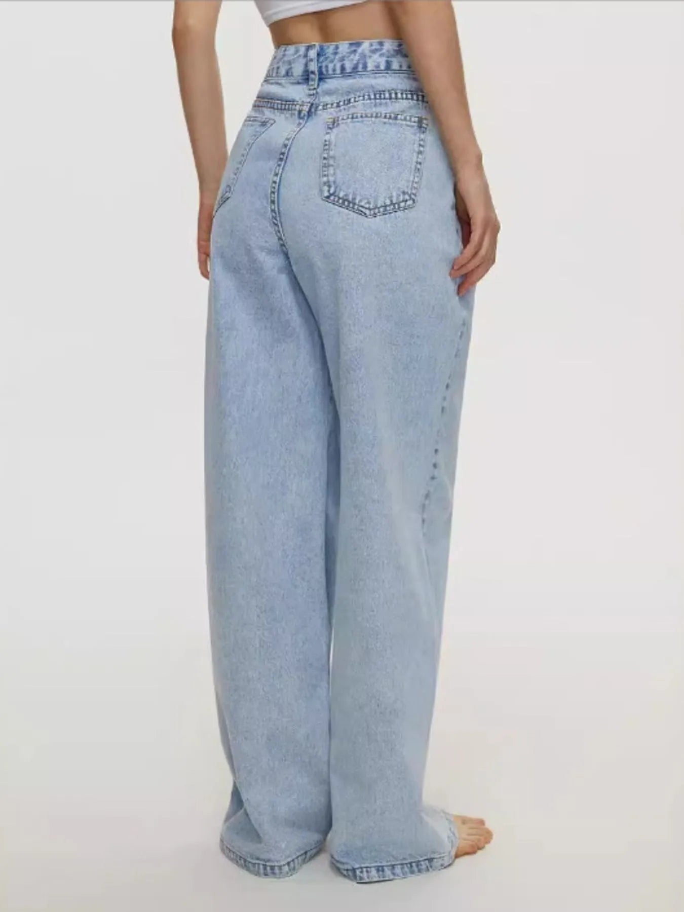 High-Waisted Wide Leg Jeans - Jeans Junction Online