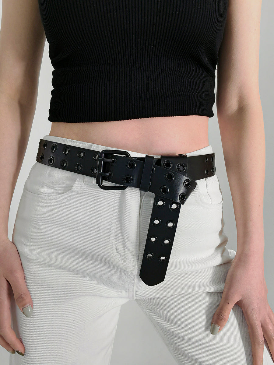 Grommet PU Leather Belt - Jeans Junction Online 