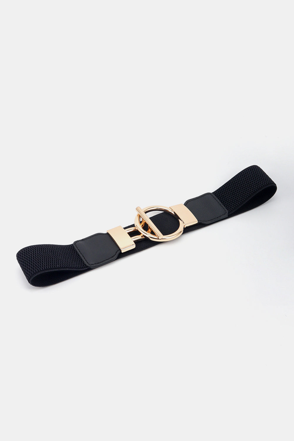 Circle Shape Buckle Zinc Alloy Buckle PU Leather Belt - Jeans Junction Online