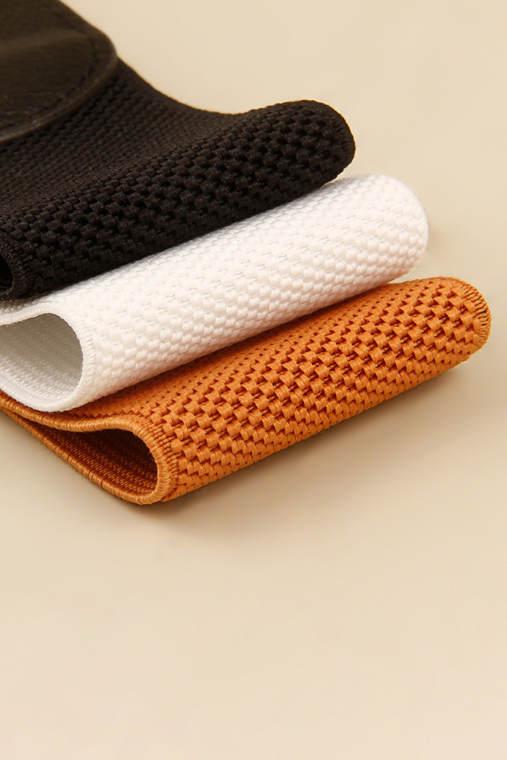 Ribbed Alloy Buckle Elastic Belt - Jeans Junction Online