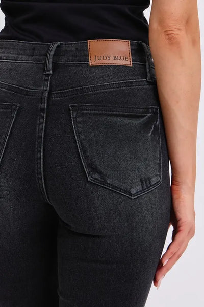 Judy Blue Full Size Mid Rise Tummy Control Skinny Jeans Plus Size - Jeans Junction Online