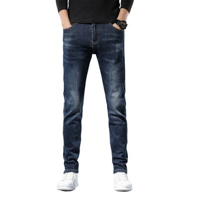 Autumn and Winter New Thick Korean Style Slim Men's Jeans - Jeans Junction Online