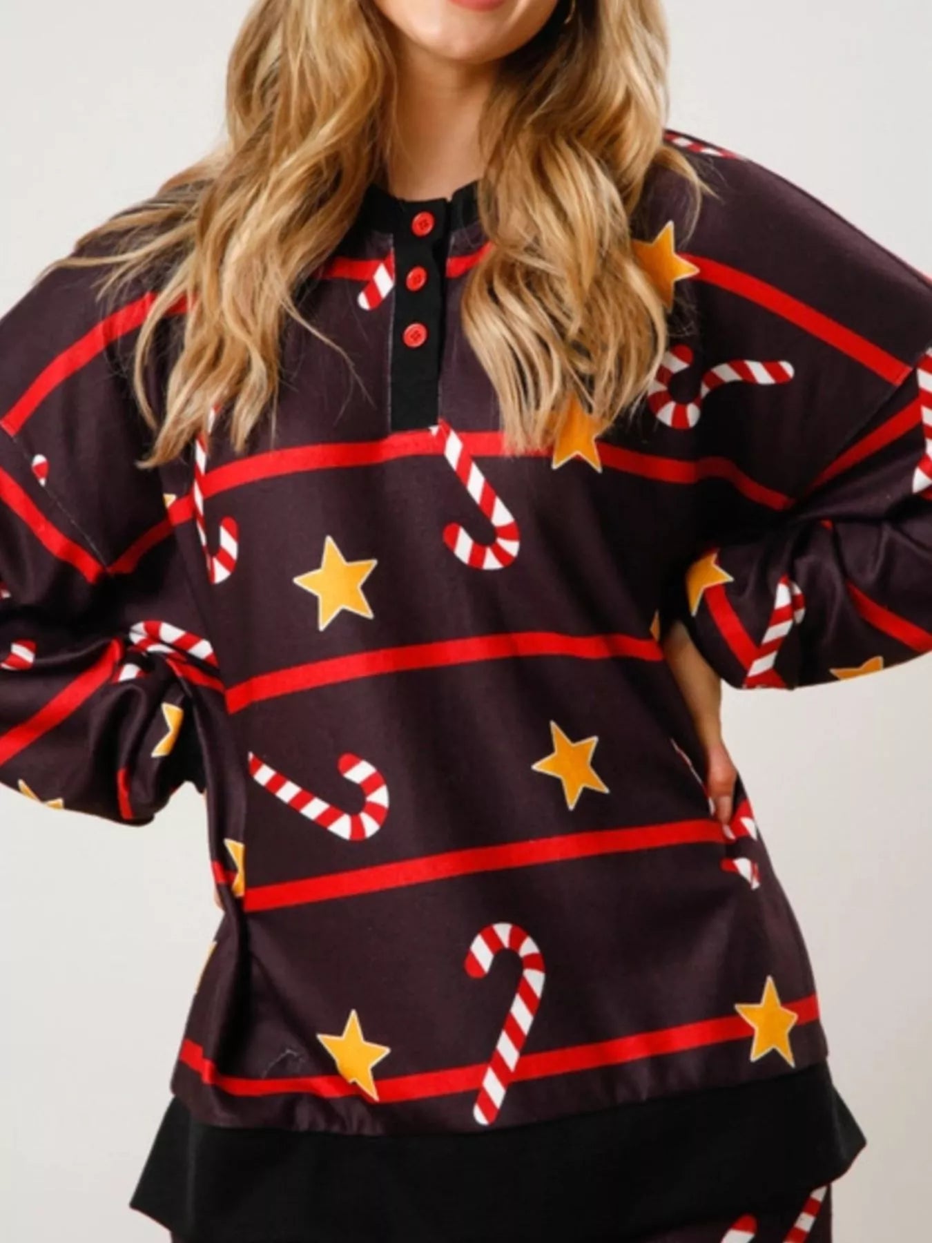 Christmas Long Sleeve Top and Pants Lounge Set - Jeans Junction Online