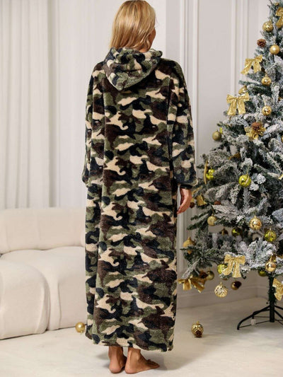 Camouflage Hooded Teddy Night Dress - Jeans Junction Online