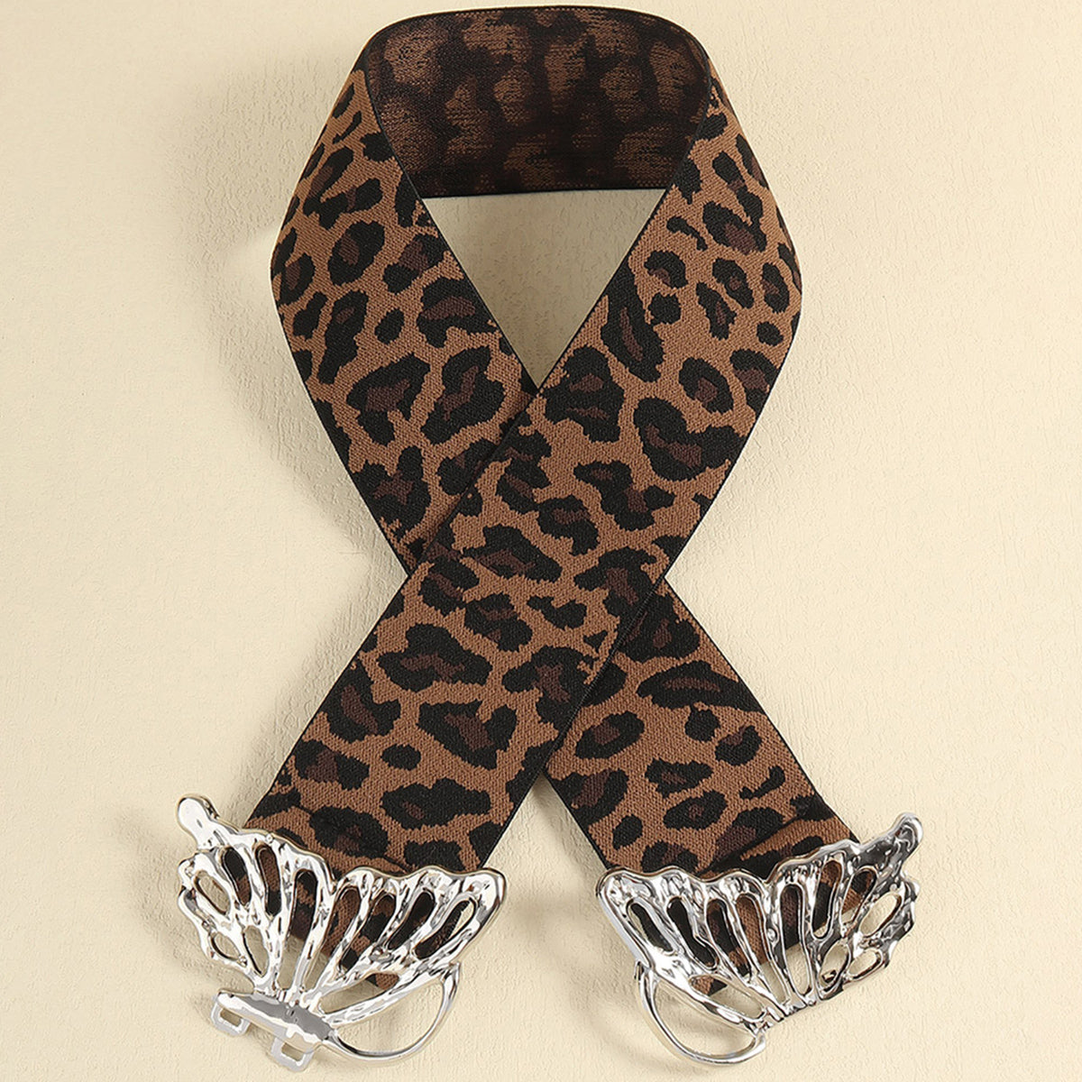 Butterfly Alloy Buckle Elastic Belt - Jeans Junction Online