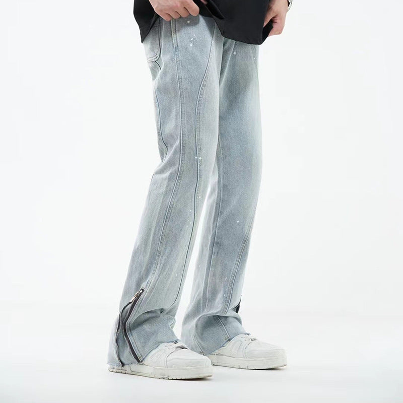 Men's Simple And Slightly Elastic Flare Jeans - Jeans Junction Online