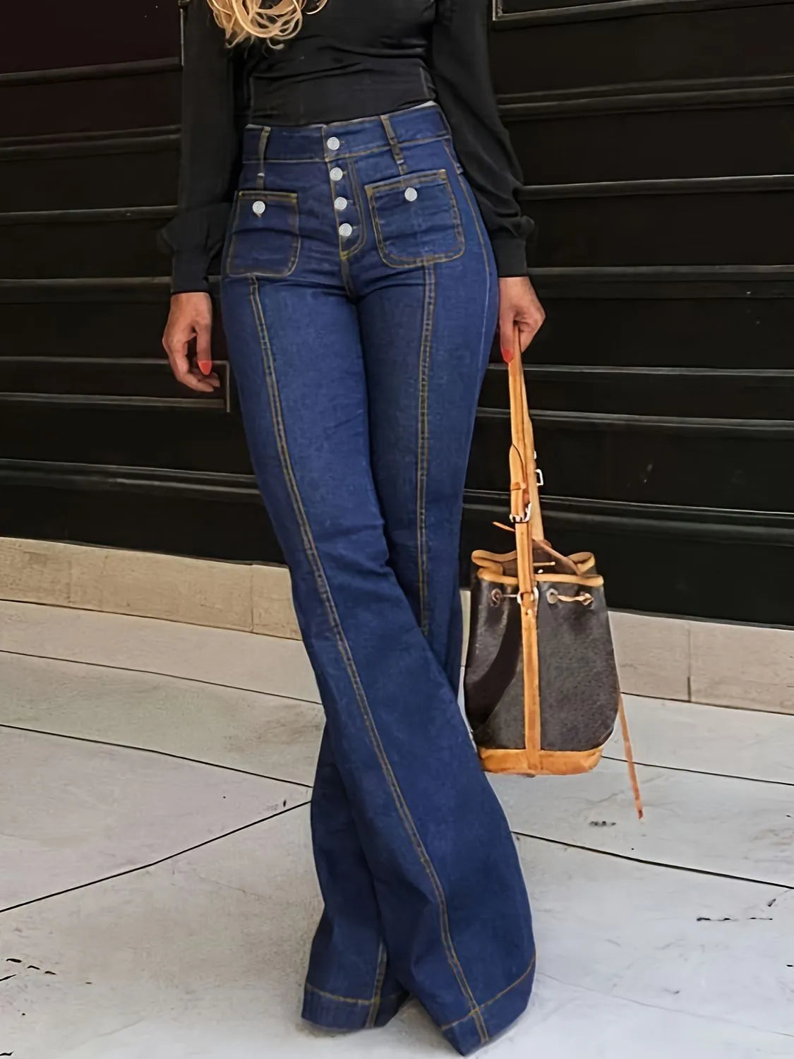 Flare Jeans with Pockets - Jeans Junction Online